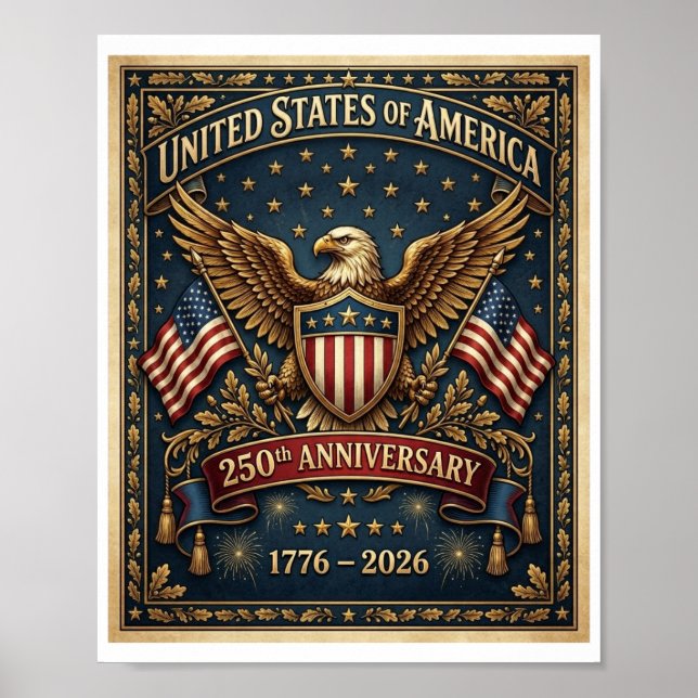 Poster O 250º da América Versão 1    (Frente)