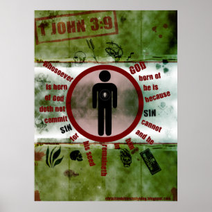 Poster o 3:9 1John não pode pecado