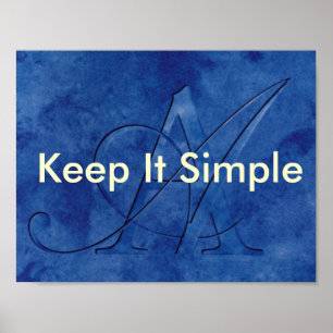 Poster O AA mantem-no simples