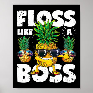 Poster O Abacaxi Pulga O Fio Como Um Chefe Engraçado Aloh