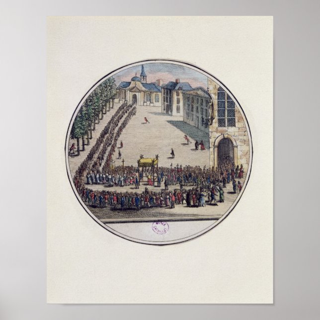 Pôster O abençoado Sacramento a ser transportado (Frente)