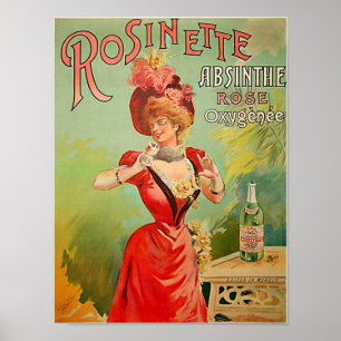 Poster O absinto 1823 de Rosinette