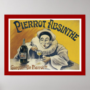 Poster O absinto de Pierrot