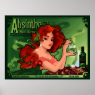 Poster O absinto Montmartre