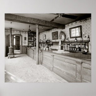 Poster O absinto Sala de Nova Orleães, 1906. Foto do