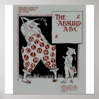 Poster O Absurdo ABC por Walter Crane