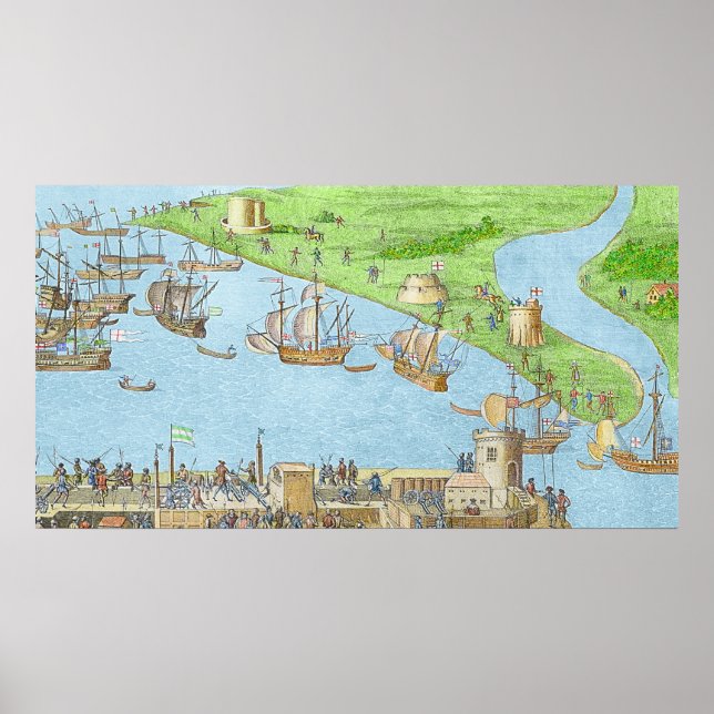 Pôster O acampamento das Forças Inglesas (Frente)