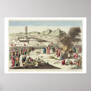 Pôster O acampamento dos Israelites e do sacrifício do t