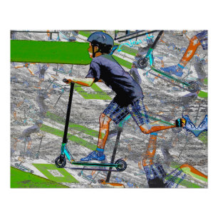 Pôster O acelerador - o acelerador do Patinete Stunt