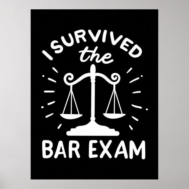Poster O Advogado Sobreviveu Ao Exame De Bar (Frente)
