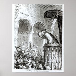 Poster O Affray na igreja alta, Edimburgo