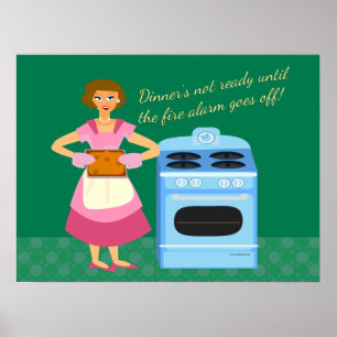 Poster O Alarme De Fogo Significa Tempo Jante