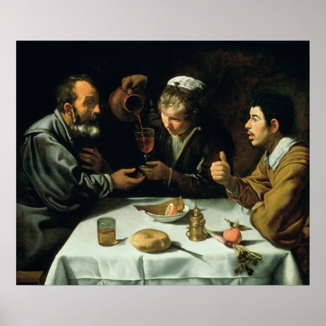 Pôster O almoço, 1620 (Frente)
