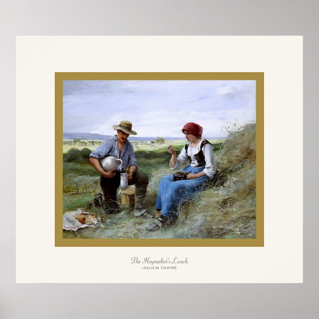 Pôster O Almoço de Haymaker ~ Julien Dupré ~ Belas Artes (Frente)