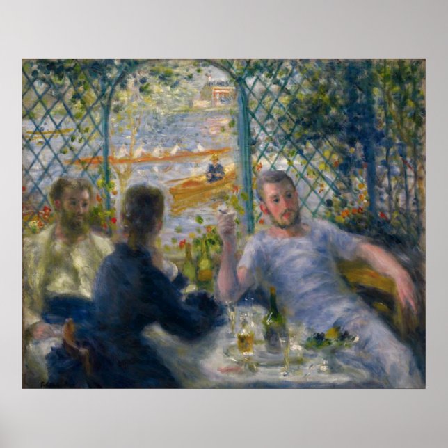 Pôster O almoço do Rower por Pierre-Auguste Renoir (Frente)