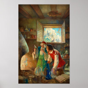 Poster O alquimista de Newell Convers Wyeth