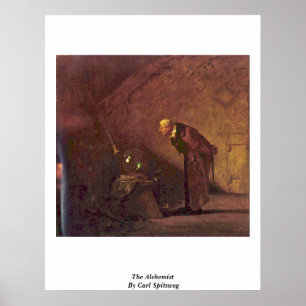 Pôster O alquimista por Carl Spitzweg