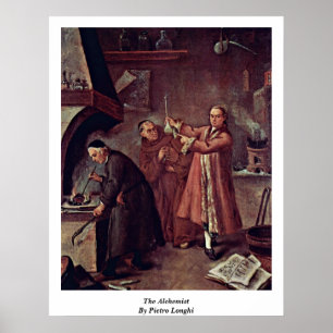 Pôster O alquimista por Pietro Longhi