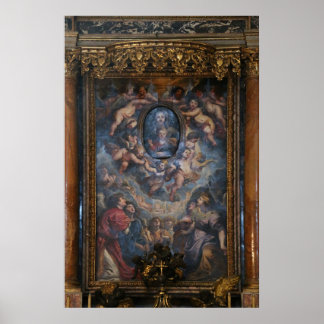 Poster O Altar Principal da Igreja dos Papais noeis Maria