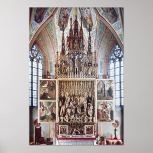 Pôster O Altarpiece 1471-81 do St. Wolfgang
