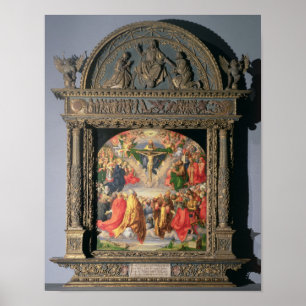 Pôster O Altarpiece de Landauer, todo o dia de santos,