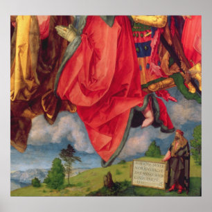 Pôster O Altarpiece de Landauer, todo o dia de santos,