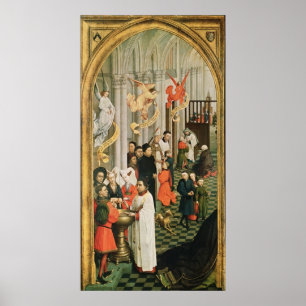 Pôster O Altarpiece de sete sacramentos