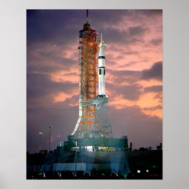 Poster O amanhecer parte atrás do ASTP Saturn IB CDDT (Frente)