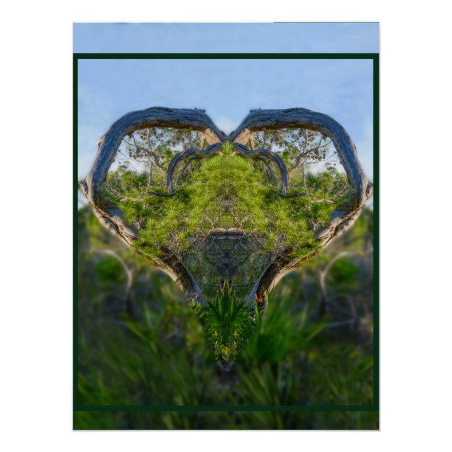 Pôster O Amor da Natureza Faux Canvas (Frente)