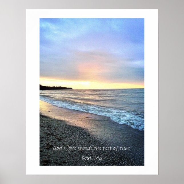 Poster O amor de Deus é o teste do tempo. (Frente)
