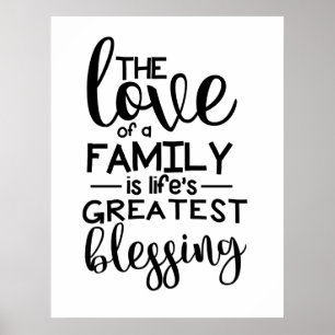 Poster O amor de uma família é a grande bênção da vi