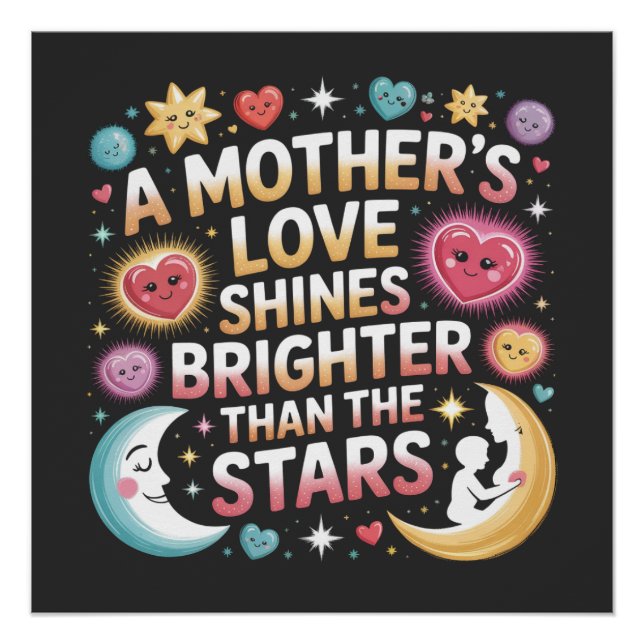 Pôster O Amor de uma Mãe Resplandece Mais que as Estrelas (Frente)