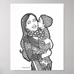 Poster O amor do filho - a arte da mãe e do filho imprim