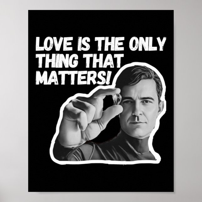 Poster O Amor É A Única Coisa Que É. Sticker (Frente)