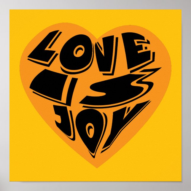 Poster O amor é alegria (Frente)