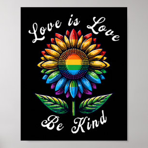 Poster O Amor É Amar O Arco-Íris LGBT+ Gay Lésbica P