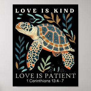 Poster O amor é bondoso O amor é paciente 1 Coríntios 13 