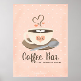 Poster O amor é criar Bar de café