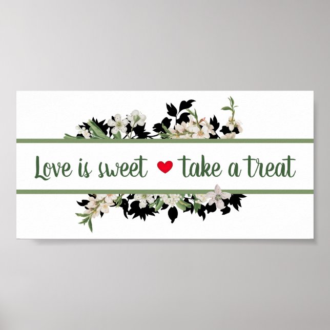 Poster O amor é doce (Frente)