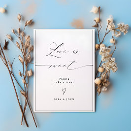 Poster O amor é doce, doce Buffet, sinal de deserto