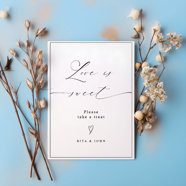 Poster O amor é doce, doce Buffet, sinal de deserto (Criador carregado)