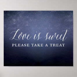 Poster O amor é doce, por favor, pegue um sinal Celestial