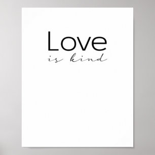 Poster O Amor é Gentil Escritura Cristã O Amor é Paciente