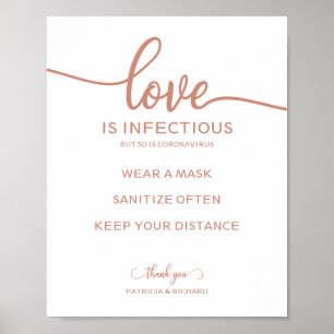 Poster O Amor É Infecto, Mas O Sinal De Coronavírus També