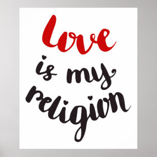 Poster O amor é minha religião