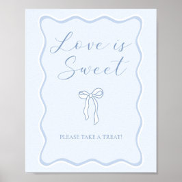 Poster O amor é o favorito do Casando azul doce