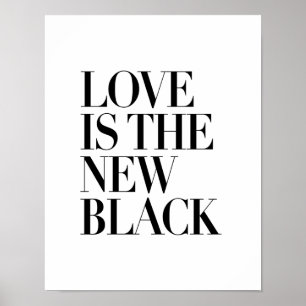 POSTER O AMOR É O PRETO NOVO