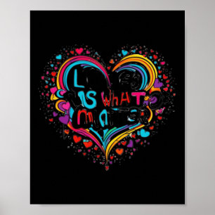 Poster O Amor É O Que É - Design De Cotação Inspiracional