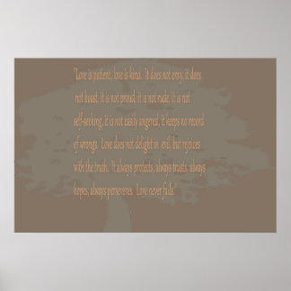 Poster O amor é paciente, a colheita moderna