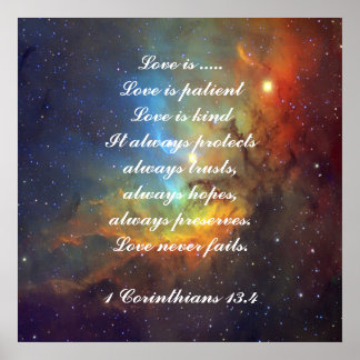 Poster O amor é paciente Corinthians
